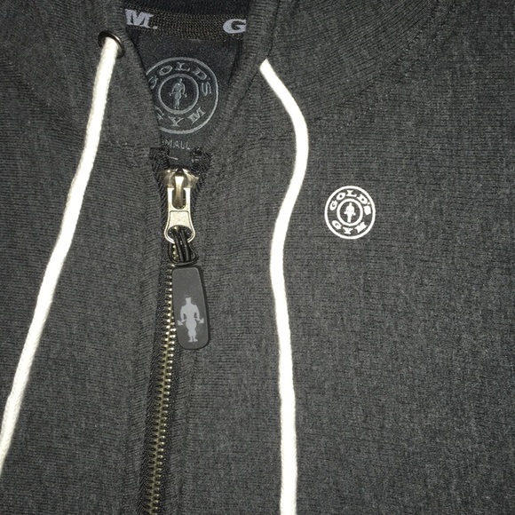 💛 GOLD’S GYM Men’s Sleeveless Hoodie - Picture 5 of 8